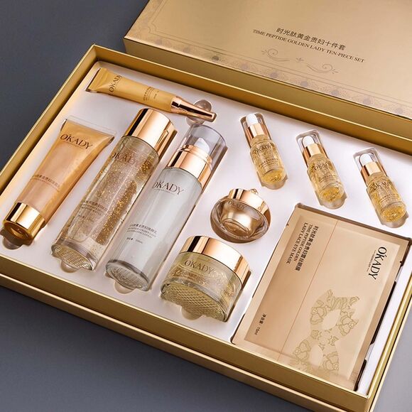 Okady Other - Okady Polypeptide Skin Care Set 10pcs – 24 Peptides Anti-Aging Hydrating Kit